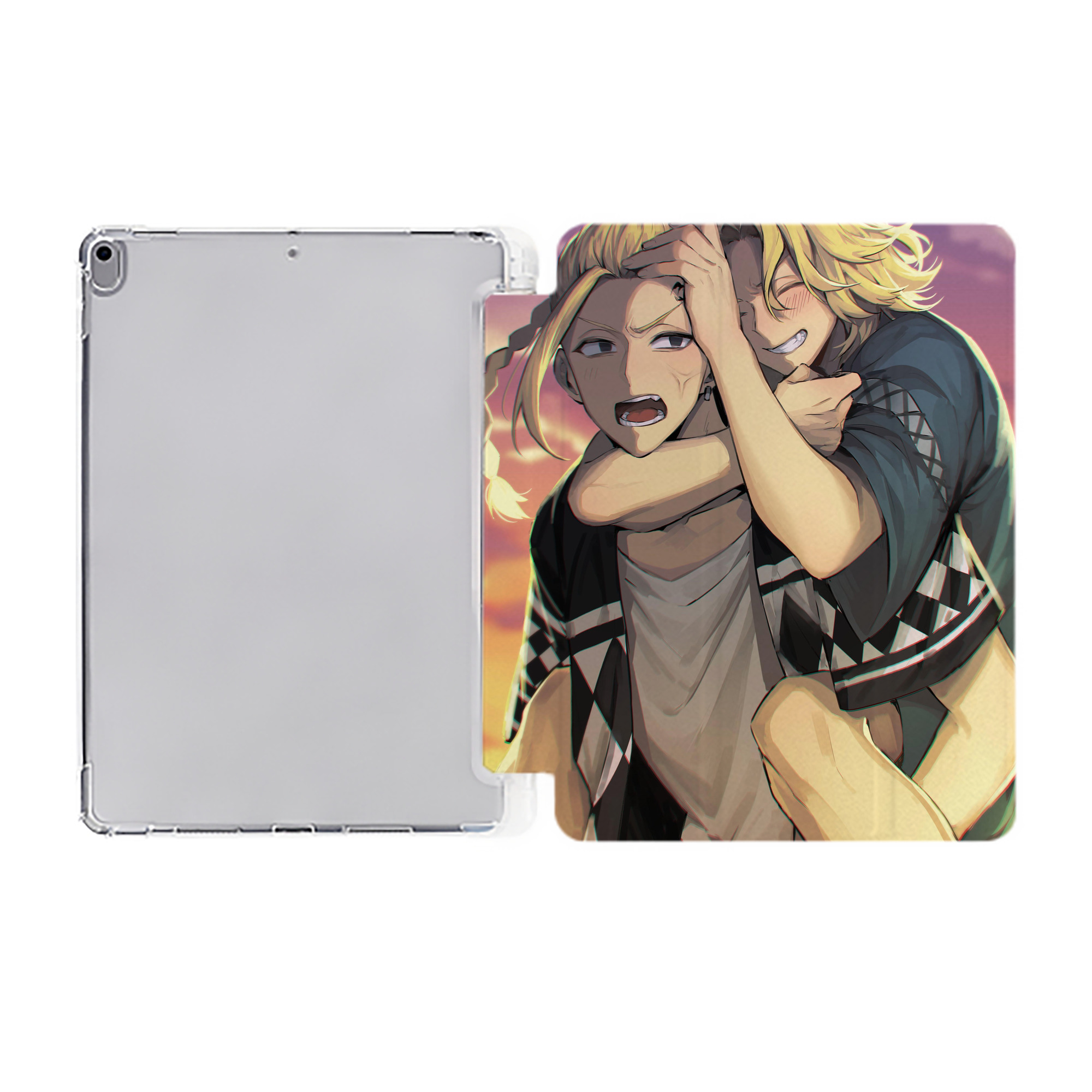 （画像用） 東京リベンジャーズ Tokyo Revengers IPad ケース ペン収納付き 三つ折りスタンド PUレザー×シリコン 対応機種9.5/10.5/10.9インチ
